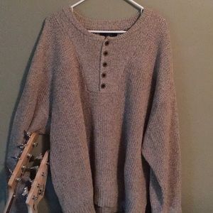 Vintage Henley Red Head Sweater